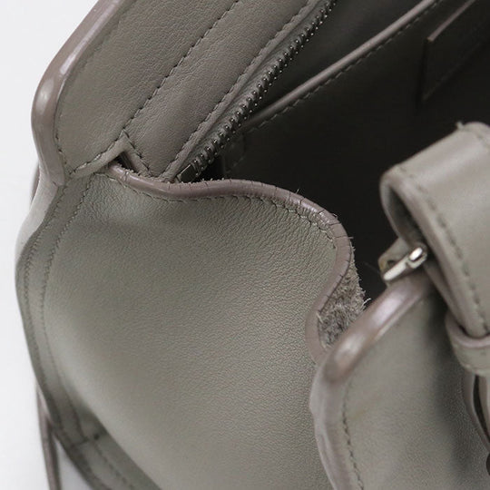 SAINT LAURENT LTH424868 Handbag Baby mosquito bus 2way handbag leather gray Women