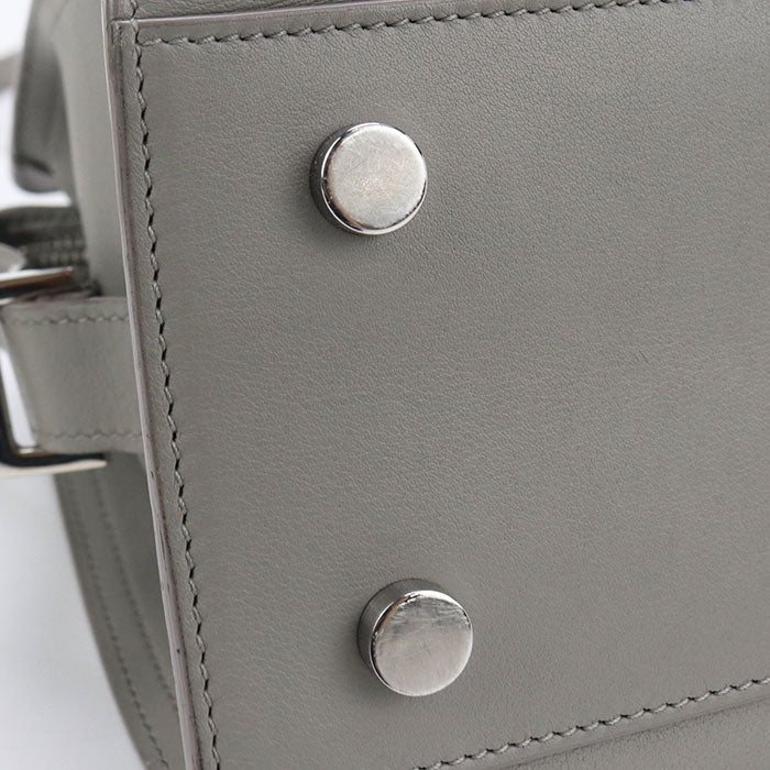 SAINT LAURENT LTH424868 Handbag Baby mosquito bus 2way handbag leather gray Women