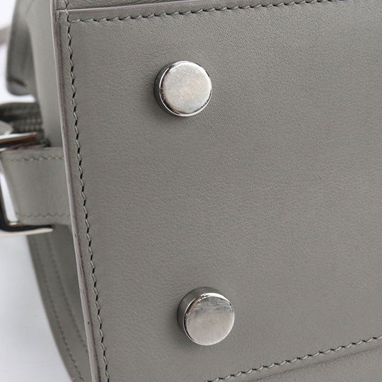 SAINT LAURENT LTH424868 Handbag Baby mosquito bus 2way handbag leather gray Women